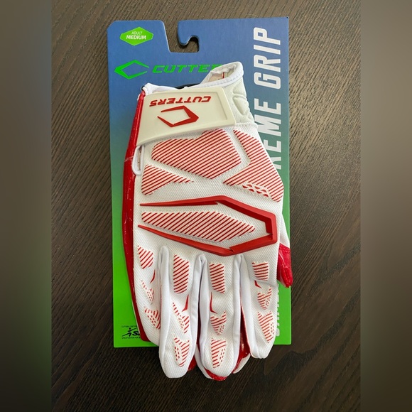 Cutters Other Nwt Cutters 4 Padded Mens Football Gloves Size M